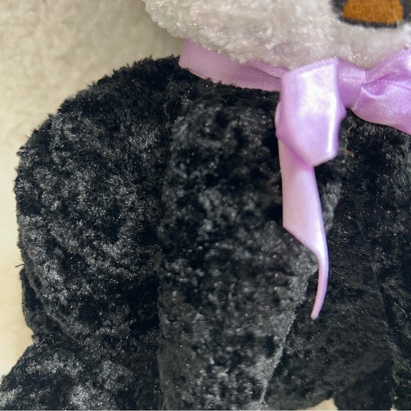 Kellytoy vampire plush Chenille black & white 9" vintage halloween - Picture 4 of 12